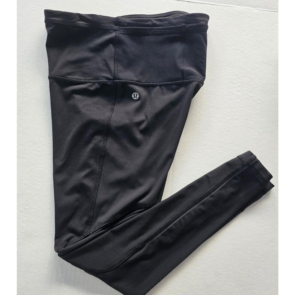 Lululemon Women's Reflective High-Rise Running Legging | Black Size 6 Athleisure